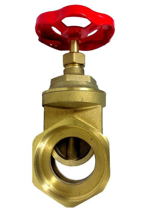 Ferro Sluice Gate Valve Water Stop with Red Head Handle 1/2 - 2 Inch 