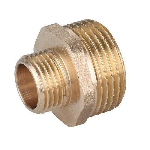 Invena Threaded Pipe Reducer Nipple Brass Fittings Male 3/8 1/2 3/4 1 Inch BSP 