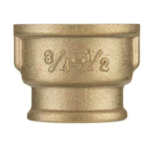 PEPTE Female Threaded Pipe Coupling Reducer Muff Fittings 3/8 1/2 3/4 1 Inch Brass 