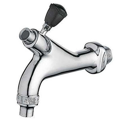 TRES Wine Barrel Butt Tap Alcohol Pouring Chrome Plated Brass with Handle 1/2" Inch 